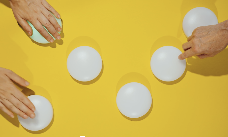 Particles environment with MC-buttons